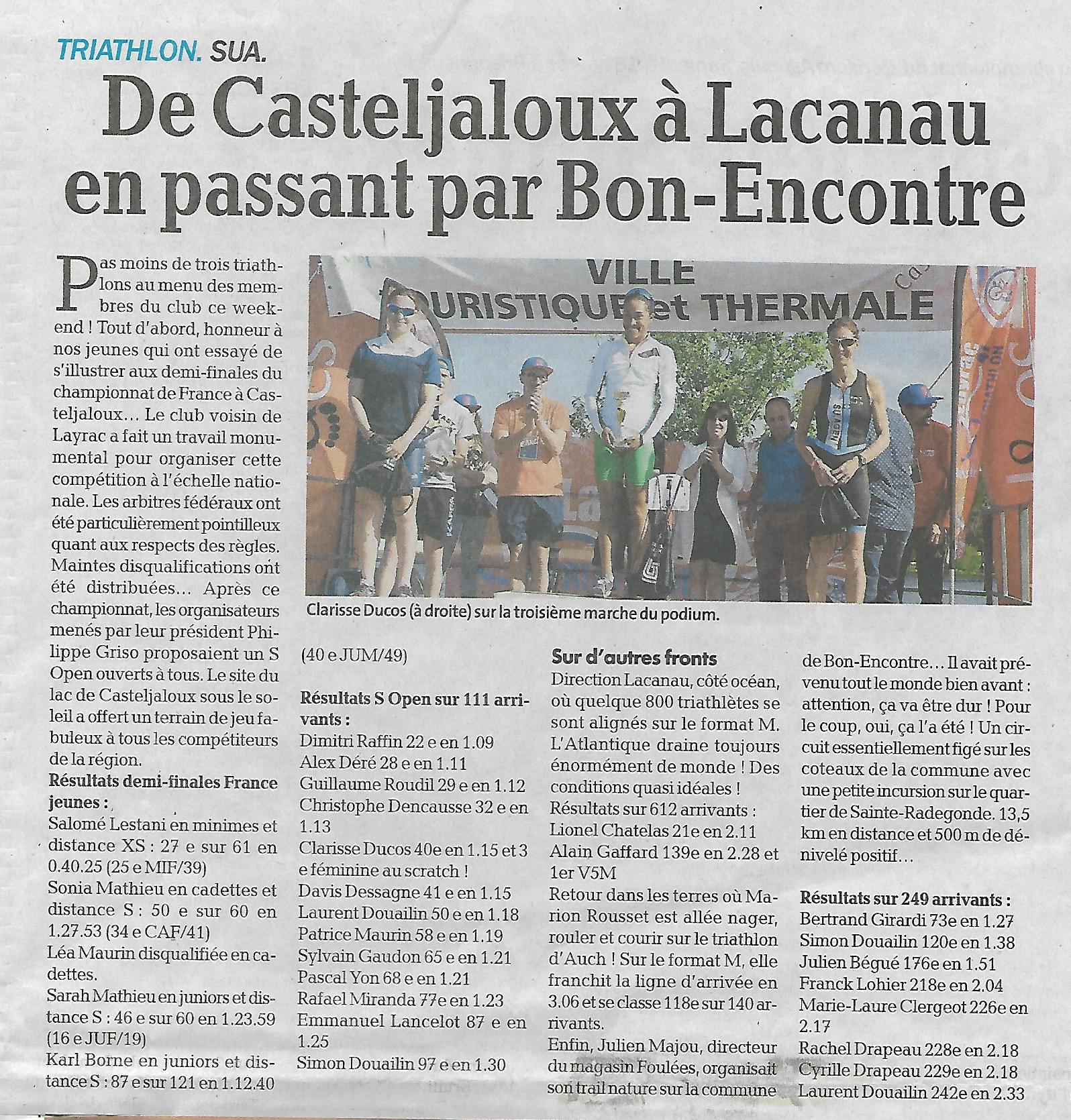 Le Petit Bleu du 12 mai 2018