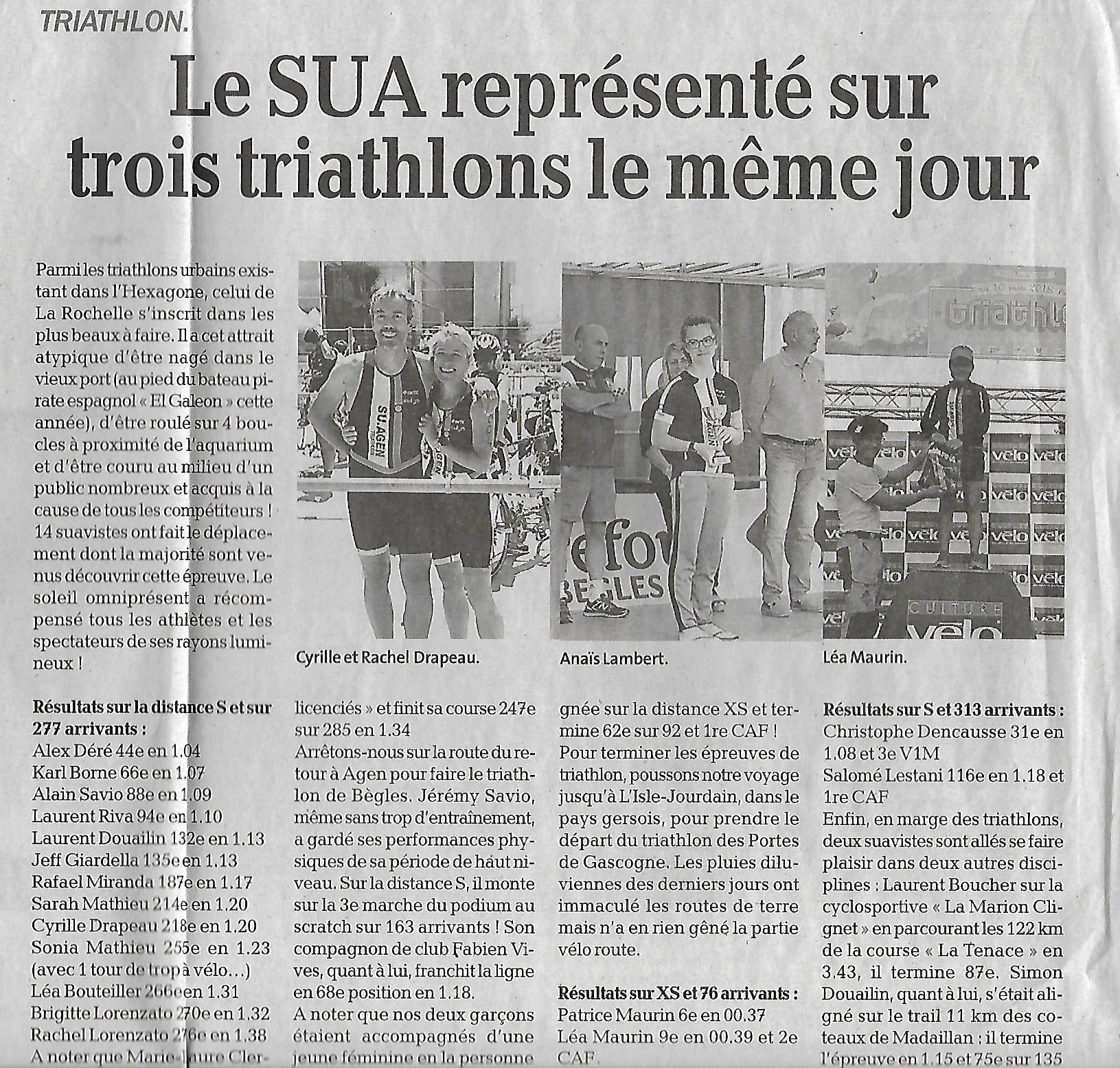 Le Petit Bleu du 15 juin 2018